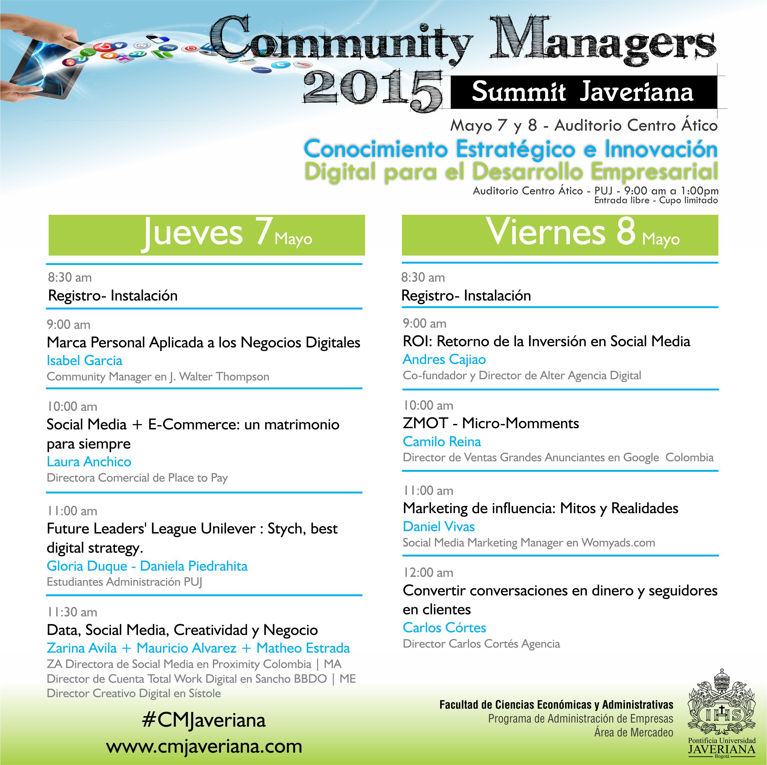 agenda-carlos-cortes-en-el-community-managers-summit-javeriana-2015