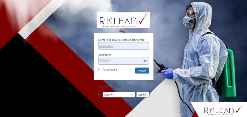 diseño de website para Rklean
